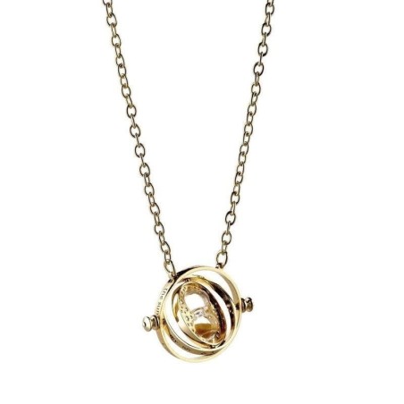 HARRY POTTER - Gold Plated Necklace - Spinning Time Turner 