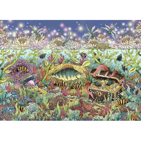 DIVERS - Puzzle 1000P - Le Monde Sous-Marin au Crépuscule 