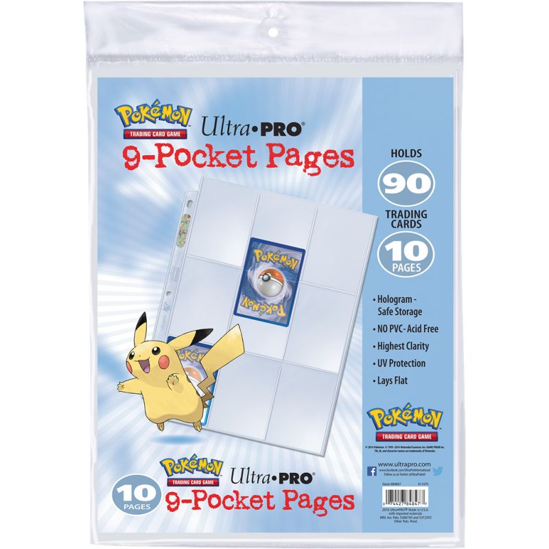 Pokémon Paquet de 10 feuilles de classeur