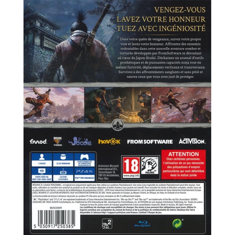 Sekiro : Shadow Die Twice 