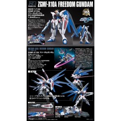 GUNDAM - Model Kit - HG 1/144 - ZGMF-X10A Freedom Gundam - 13CM 