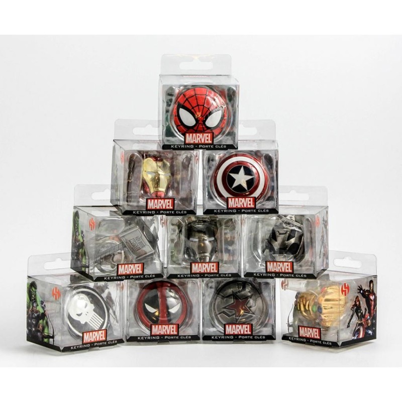 MARVEL - 3D Metal Keychain Blister Box - Punisher Logo 