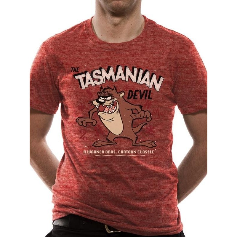 LOONEY TUNES - T-Shirt IN A TUBE- Tazmania Devil (M) 