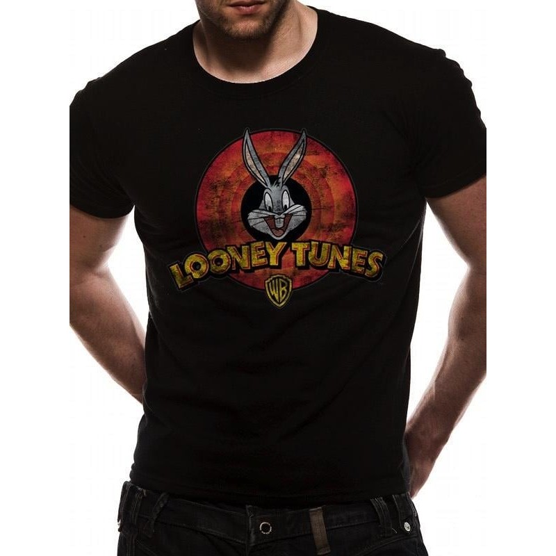 LOONEY TUNES - T-Shirt IN A TUBE- Destroy Logo (S) 