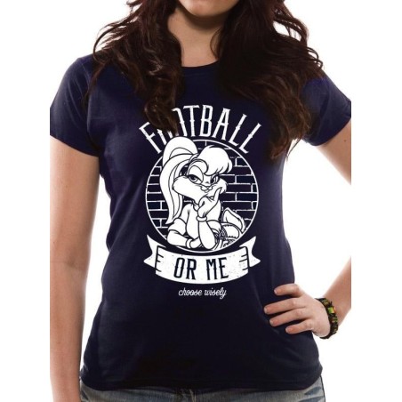 LOONEY TUNES - T-Shirt IN A TUBE- Football or Me GIRL (M) 
