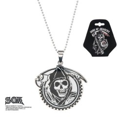 SONS OF ANARCHY - Grim Reaper Geard with Gunsickle Pendants with Chain  2