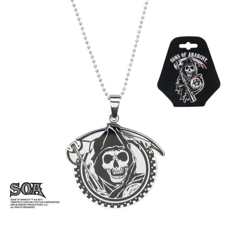 SONS OF ANARCHY - Grim Reaper Geard with Gunsickle Pendants with Chain 