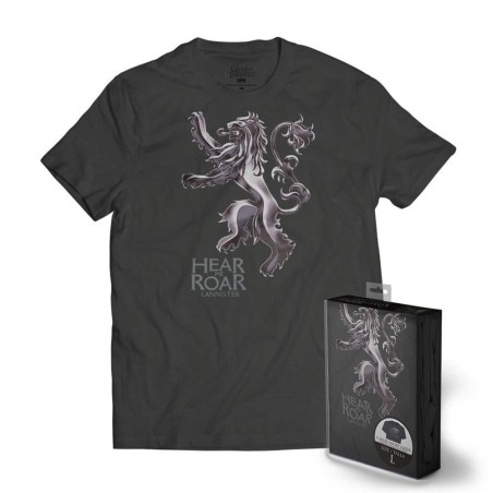 GAME OF THRONES - T-Shirt METTALIC SHIELD - Lannister (S) 