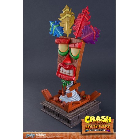 CRASH BANDICOOT - Masque taille réelle Aku Aku - 65cm 