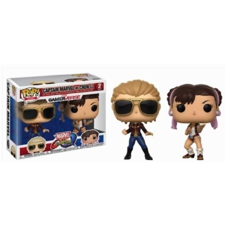 MARVEL Vs CAPCOM - POP 2-Pack - Captain Marvel Vs Chun-Li 