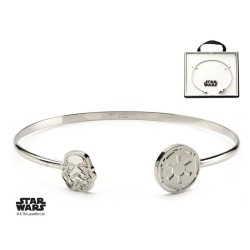STAR WARS - Women's Stainless Steel Stormtrooper Cuff Bangle Bracelet  2