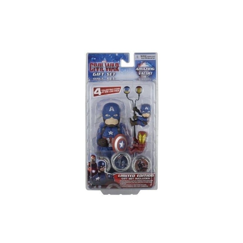 MARVEL - GIFT Set Body Knocker Scalers Hubsnaps - Captain America 