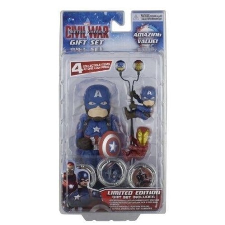 MARVEL - GIFT Set Body Knocker Scalers Hubsnaps - Captain America 
