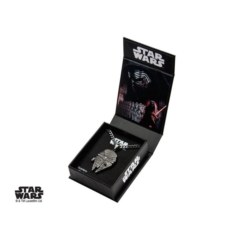 STAR WARS - Stainless Steel Millenium Falcon Pendant 
