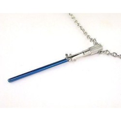 STAR WARS - Stainless Steel Blue Lightsaber Pendant Necklace  2