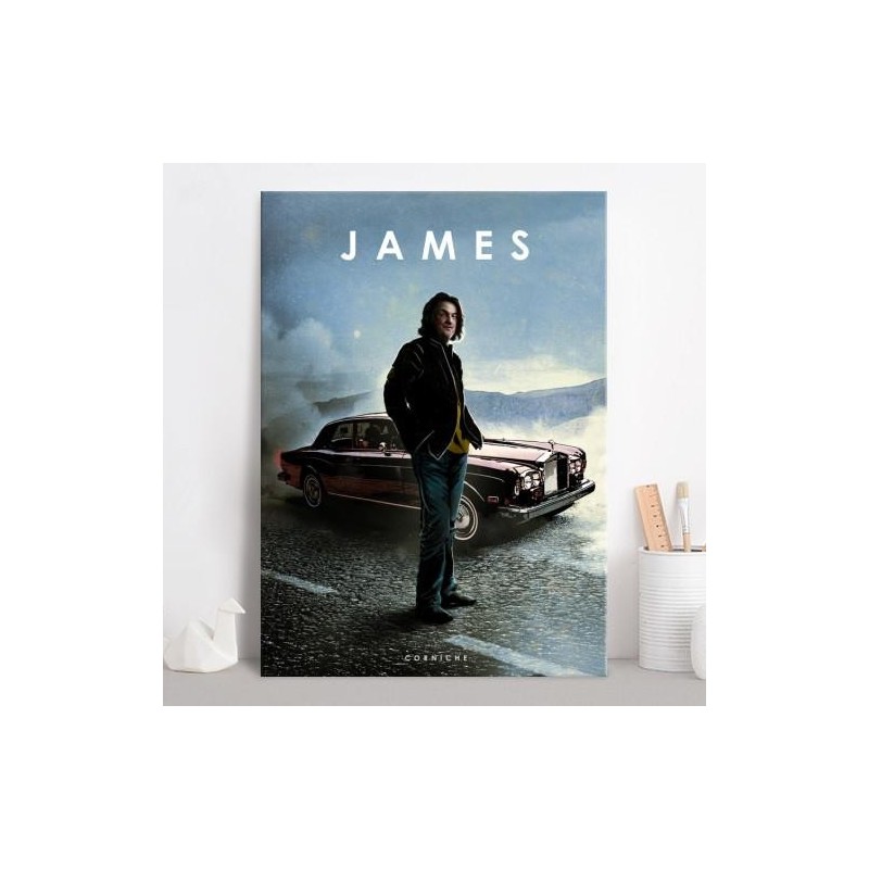 CAR LEGEND - Magnetic Metal Poster 45X32 - James 