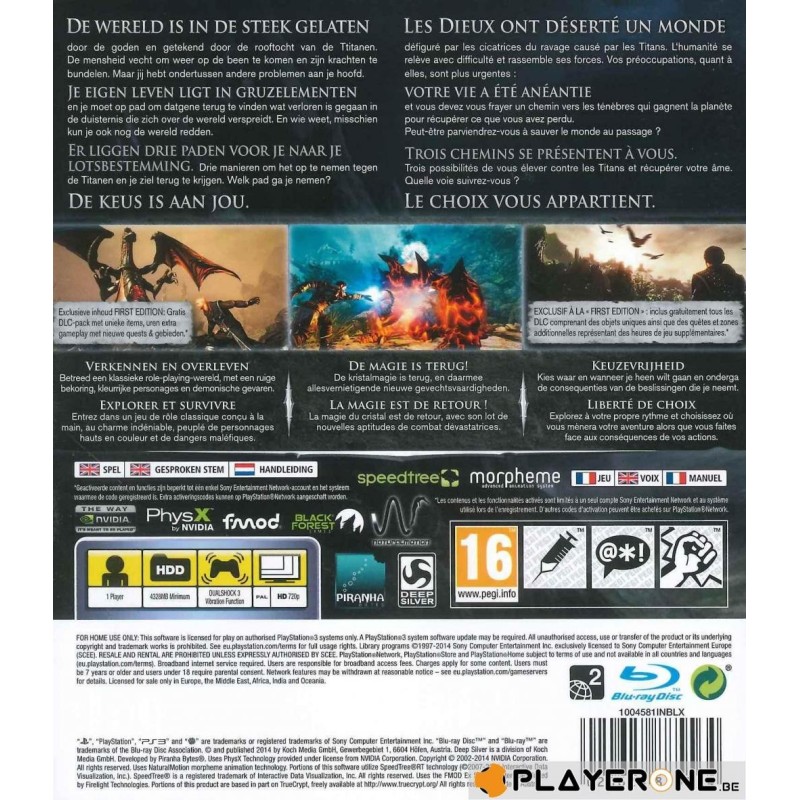 Risen 3 Titan Lords FIRST EDITION 