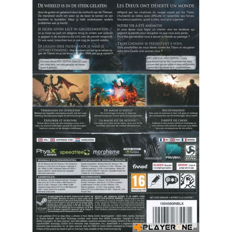 Risen 3 Titan Lords FIRST EDITION 