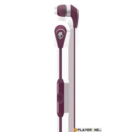 SKULLCANDY - 50/50 Plum/Plum/Chrome ( With Mic + Shuffle Control ) 