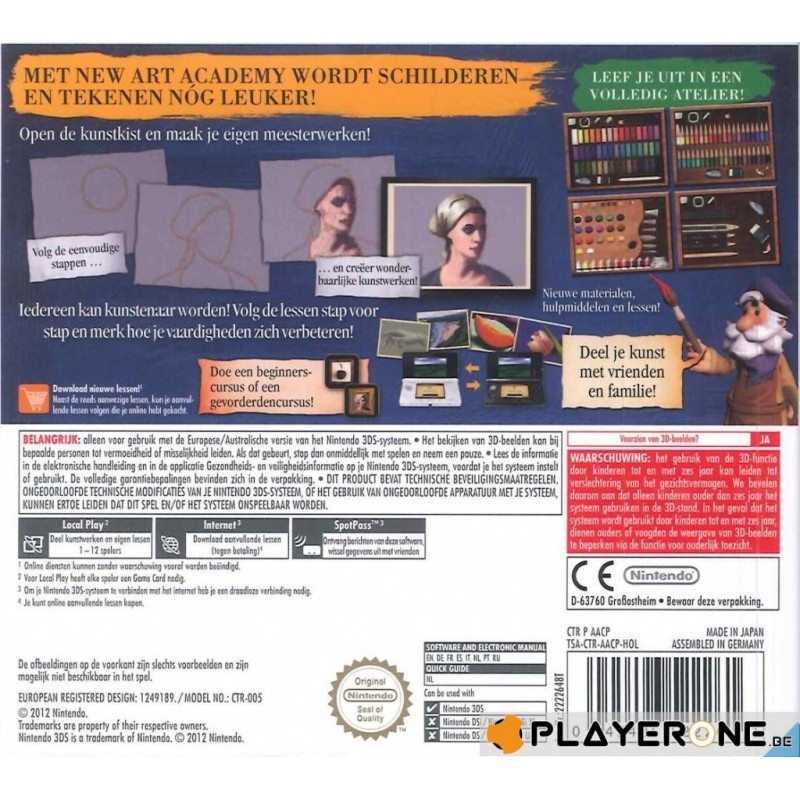New Art Academy ( Box NL - Jeu FR/NL ... ) 