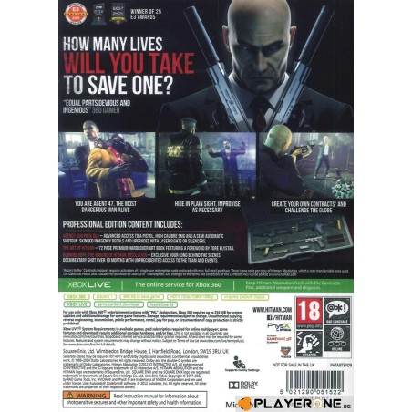 Hitman Absolution PROFESSIONAL EDITION 