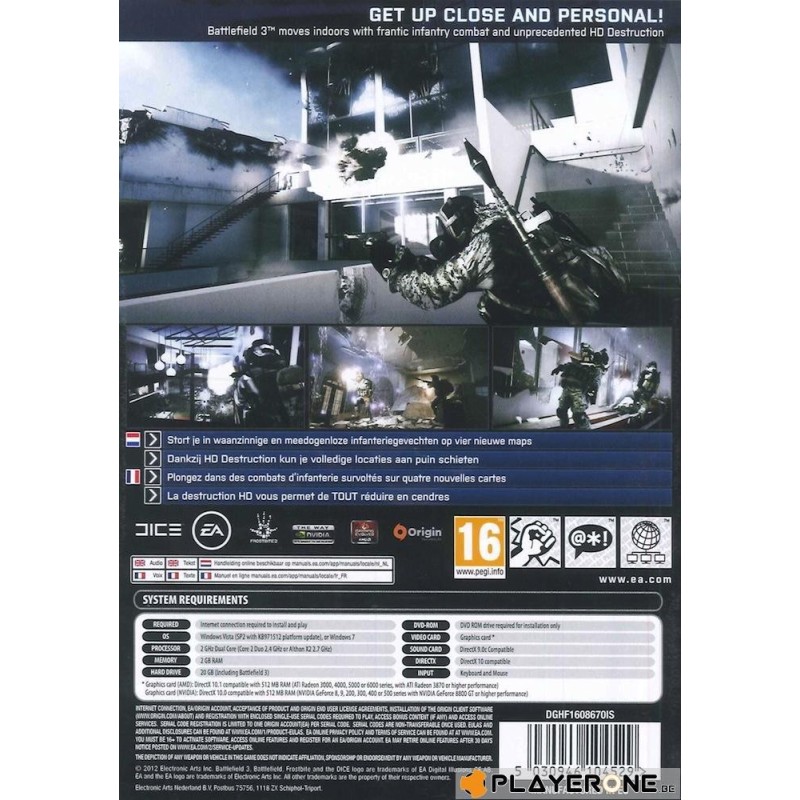 Battlefield 3 : Close Quarters ( DLC in the Box ) 