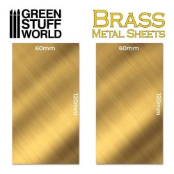 Feuille de métal - LAITON 60x120mm (Pack x2) 2