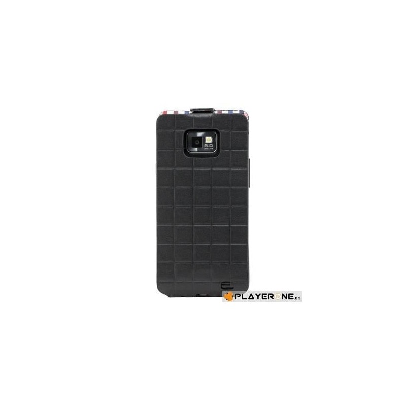 QUIKSILVER - Leather Case Black With Flag Galaxy SII 