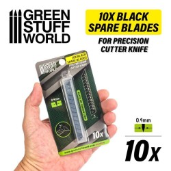 Pack de 10x LAMES NOIRES 9mm 2