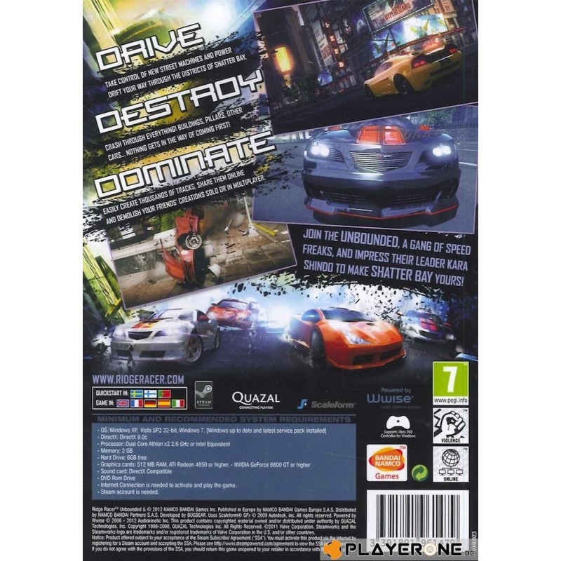 Ridge Racer Unbounded D1-Limited Edition 