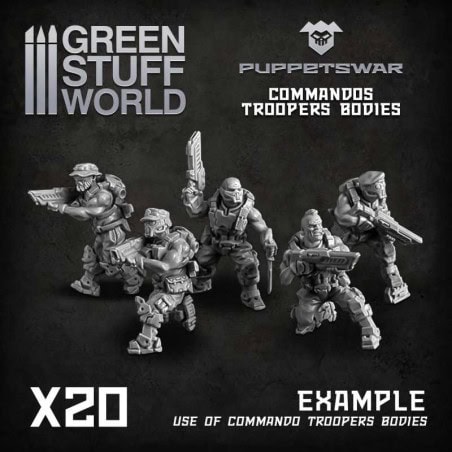 Corps de soldats commando