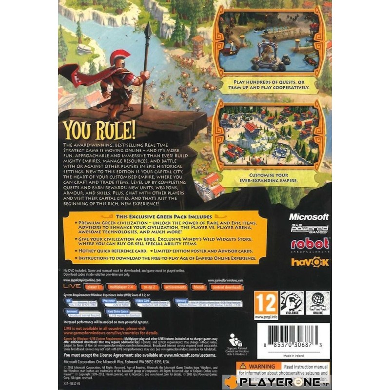Age Of Empires ONLINE ( Activation Code ) 