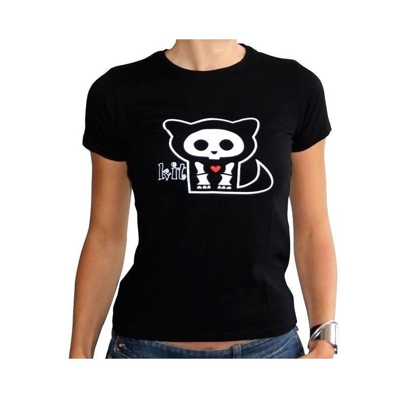 SKELANIMALS - T-Shirt KIT Femme Black Basic (L) 