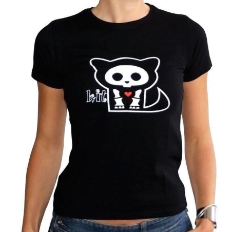 SKELANIMALS - T-Shirt KIT Femme Black Basic (L) 