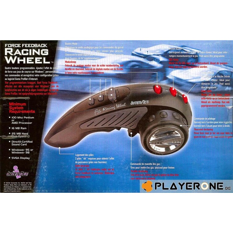 Force Feedback Racing Wheel InterAct 