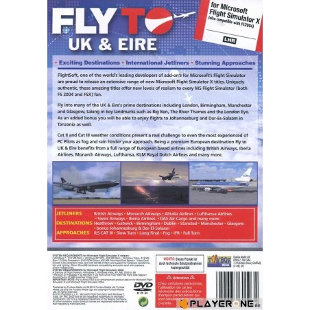 Fly To UK and Eire ( for Flight Simulator X ) (UK only) 