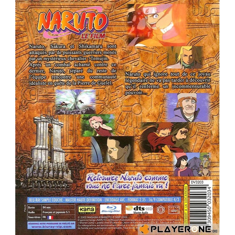 NARUTO - Film 2 : La légende de la pierre de Guelel (Blu Ray) 
