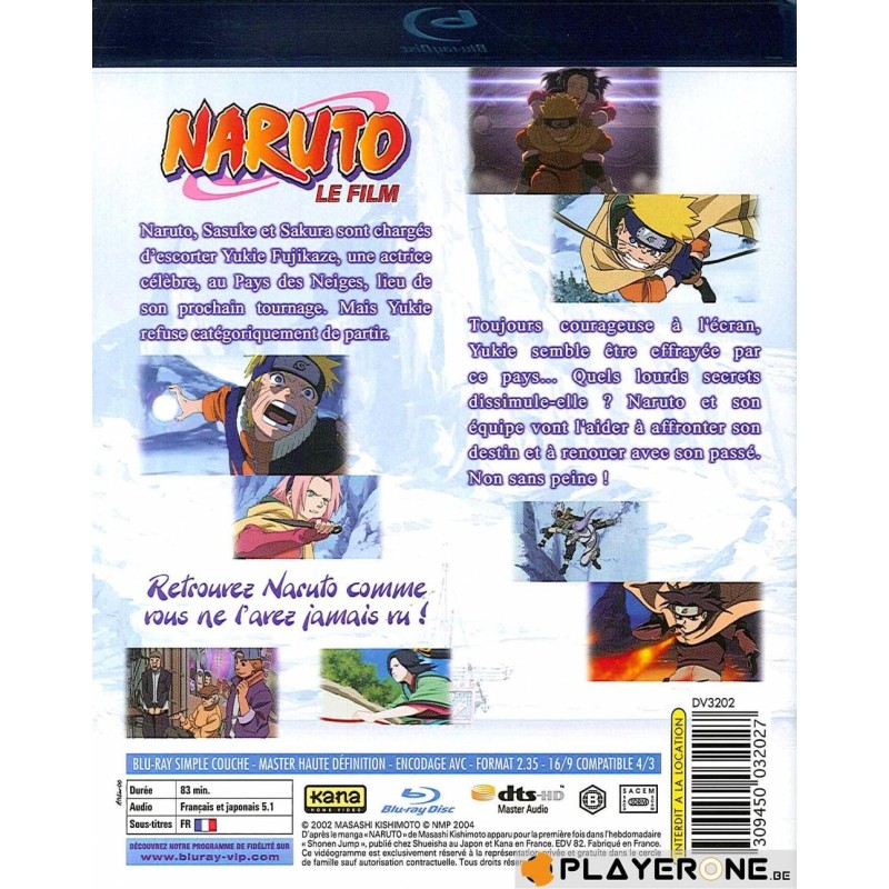 NARUTO - Film 1 : Naruto et la princesse des Neiges (Blu Ray) 