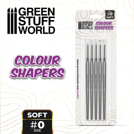 Pinceau Silicone - Colour Shapers TAILLE 0 - BLANC SOUPLE