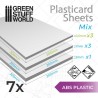 Plaques Mixtes de Plasticard - 7 feuilles