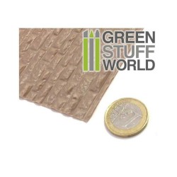 Plaque de Plasticard texturé MUR EN BRIQUES RUGUEUSES 2