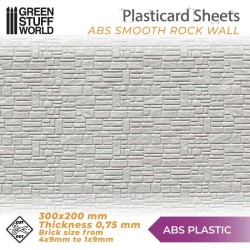 Plaque de Plasticard texturé MUR EN BRIQUES