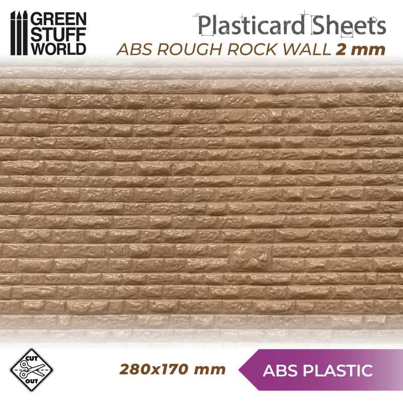 Plaque de Plasticard texturé MUR EN BRIQUES