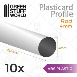 Plasticard PROFILÉ TUBE ROND 4mm