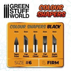 Pinceau Silicone - Colour Shapers TAILLE 6 - NOIR FERME 2