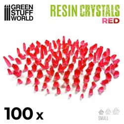 Cristaux de Résine ROUGE - Petits