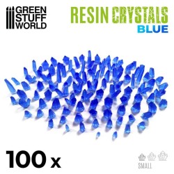 Cristaux de Résine BLEUS - Petits
