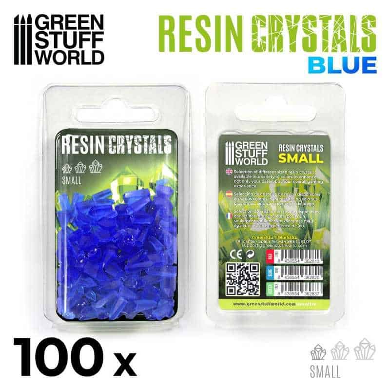 Cristaux de Résine BLEUS - Petits