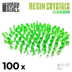 Cristaux de Résine VERTS - Petits