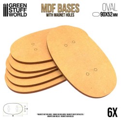 Socles OVALES AOS 90x52mm en MDF